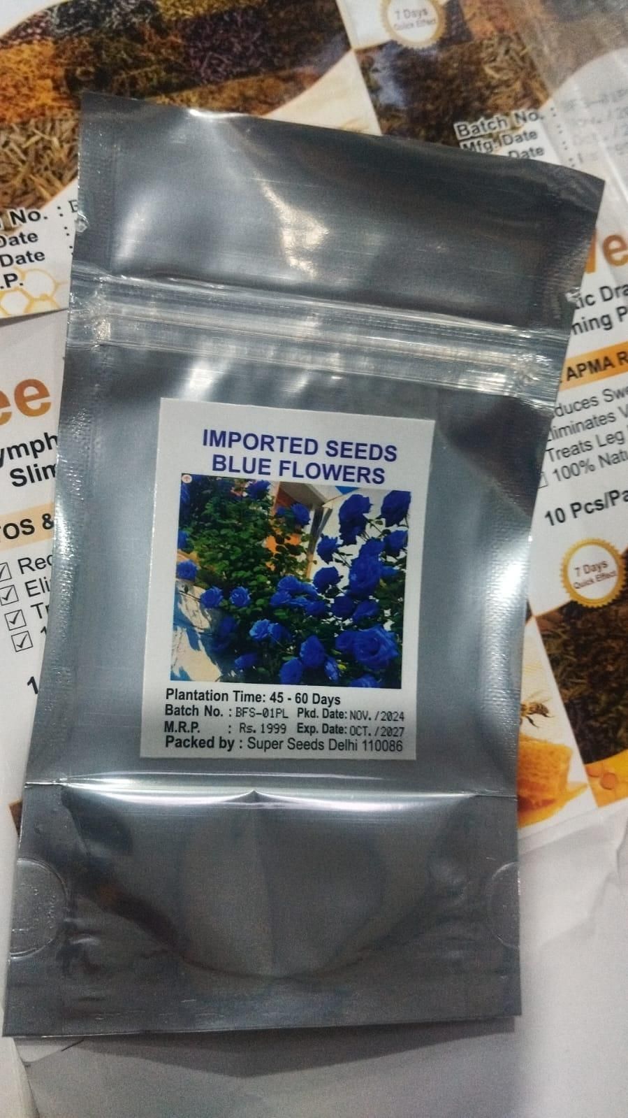 Blue Climbing Rose Seeds 💙 20 gram