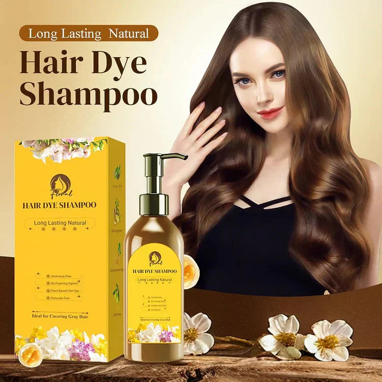 Look Younger Instantly with Long Lasting Natural Hair Dye Shampoo 🔥 Buy 1 get 1 FREE