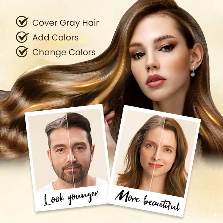 Look Younger Instantly with Long Lasting Natural Hair Dye Shampoo 🔥 Buy 1 get 1 FREE